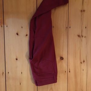 Straight leg red jeans